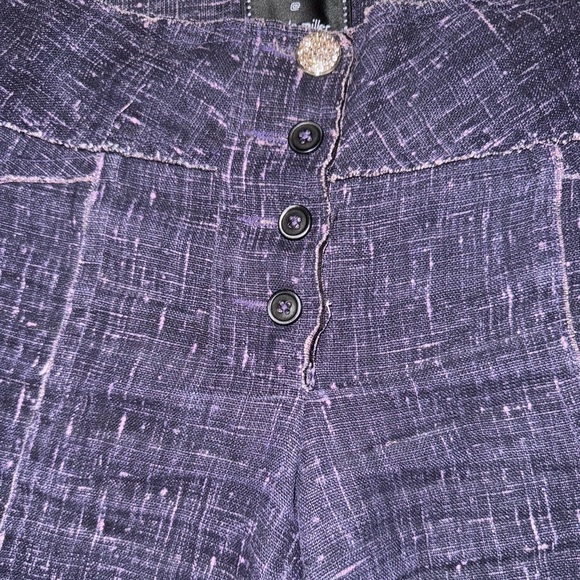 Nicole Miller • Miller Girl Linen Raw Edge Pantsuit - Picture 13 of 15